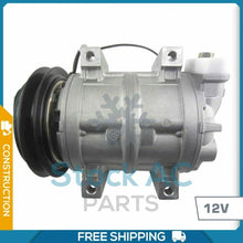 Cargar imagen en el visor de la galería, A/C Compressor Fits Jd / Hitachi / Kenki All Models - 12v - Qualy Air