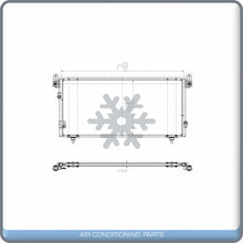 Load image into Gallery viewer, New A/C Condenser for Toyota Tundra - 2000 to 2005 - OE# 884600C050 QL - Qualy Air