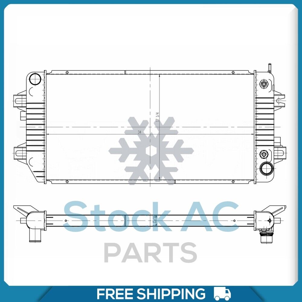 Radiator for Chevrolet Express 2500, Express 3500, Express 4500 / GMC ... QL - Qualy Air