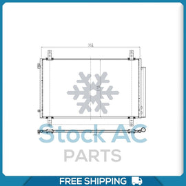 A/C Condenser for Honda Pilot, Ridgeline / Acura MDX QL - Qualy Air