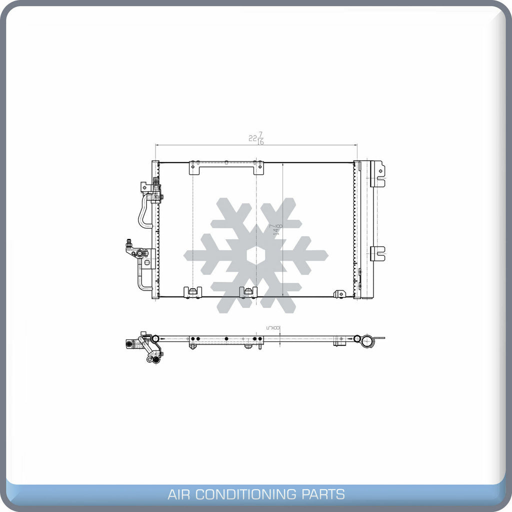 A/C Condenser for Saturn Astra / Chevrolet Astra QL - Qualy Air