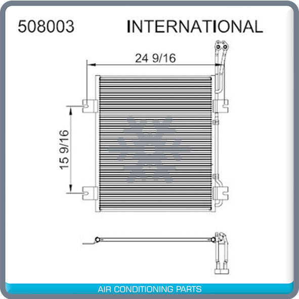 New AC Condenser for International/Navistar 2001-2007 5000 SERIES - OE# 2585373C - Qualy Air