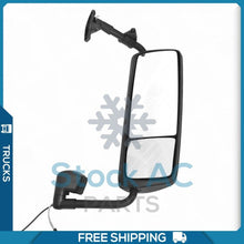 Cargar imagen en el visor de la galería, Black Mirror Passenger Right Side Power Heated Assembly fit 04-12 Volvo VNL QL - Qualy Air