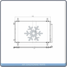 Cargar imagen en el visor de la galería, A/C Condenser for Honda Pilot, Ridgeline / Acura MDX QL - Qualy Air
