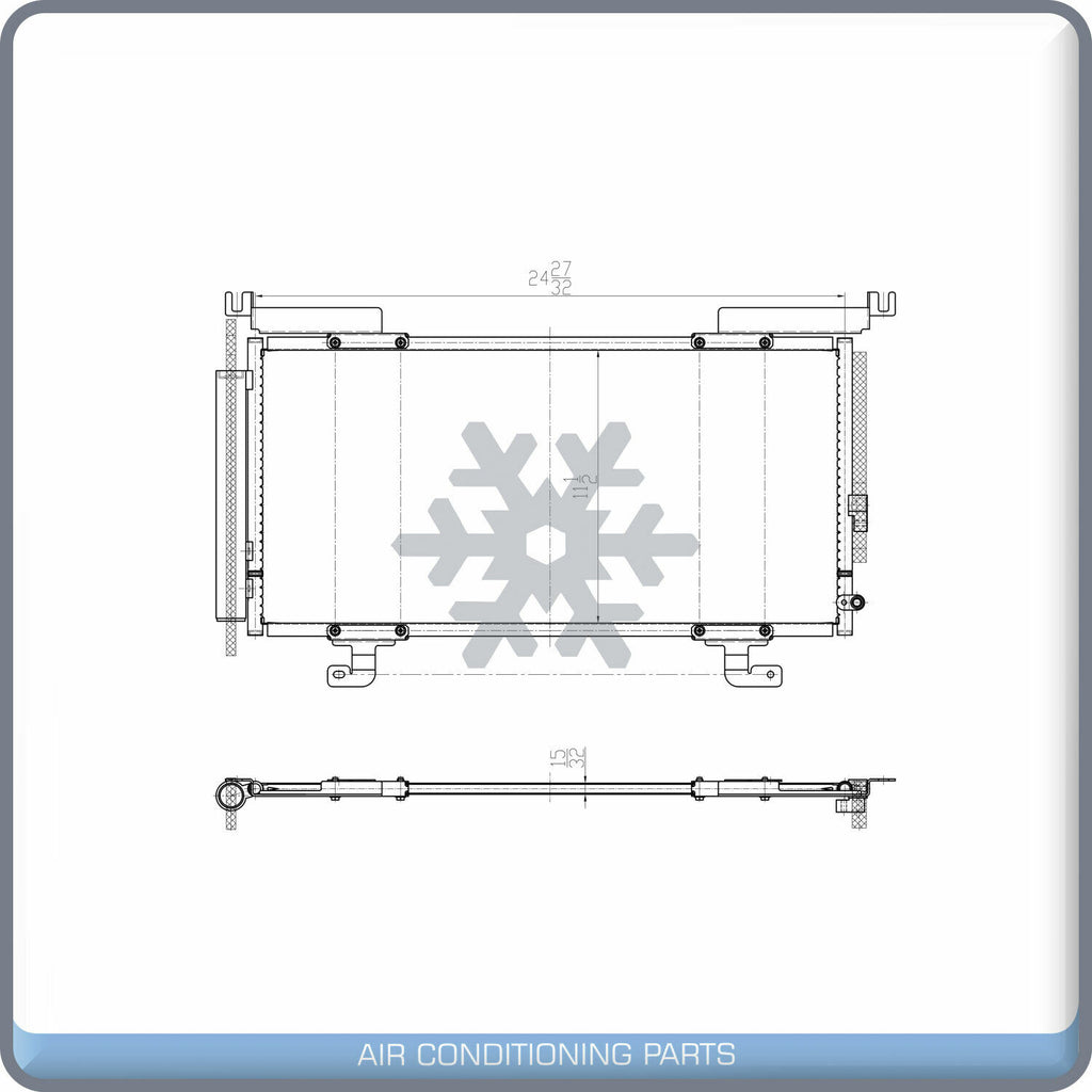 A/C Condenser for Subaru Legacy, Outback QL - Qualy Air