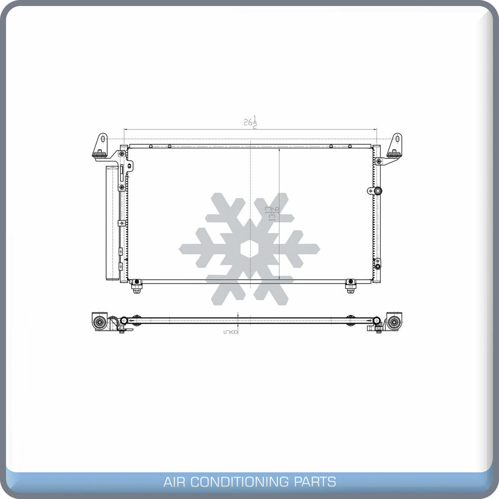 A/C Condenser for Toyota Tundra QL - Qualy Air