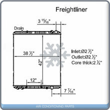 Cargar imagen en el visor de la galería, NEW Radiator for Freightliner Cascadia, Century Class, Columbia, Argosy.. QL - Qualy Air