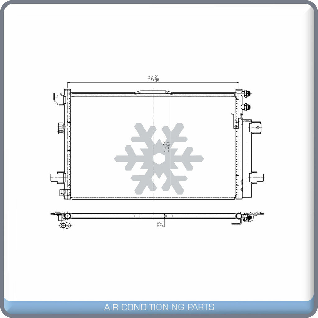 A/C Condenser for Chrysler Pacifica QL - Qualy Air