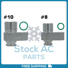 Cargar imagen en el visor de la galería, LS Swap AC Compressor adapter fittings for Denso 10s15 &amp;10S17 &amp; 10S20 - CM345061 - Qualy Air