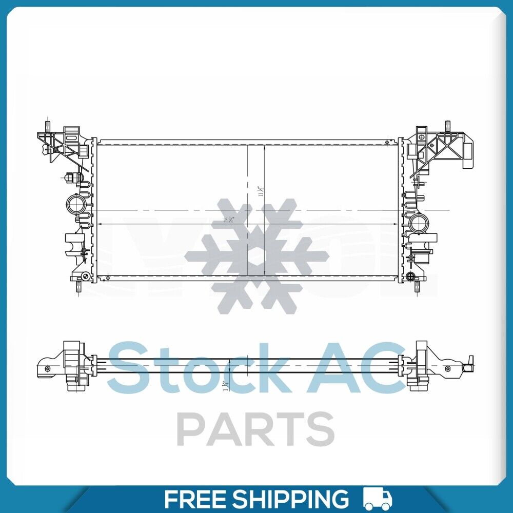 Radiator for OE# 39116554 13453907 13453906 GM3010605 GM3010592 134435... QL - Qualy Air