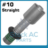 New A/C Springlock quick Disconnect Fitting,Straight Crimp Beadlock Male #10
