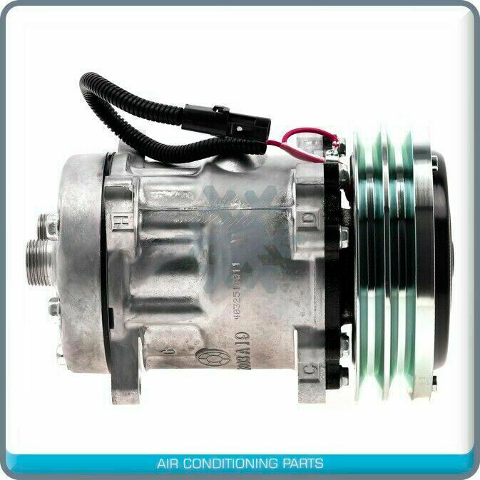 A/C Compressor OEM Sanden SD7H15 fits Case IH / Caterpillar / DEUTZ / Hesst... - Qualy Air