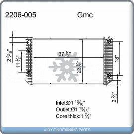Radiator for OE# 8010001 3155316 12329550 QL - Qualy Air