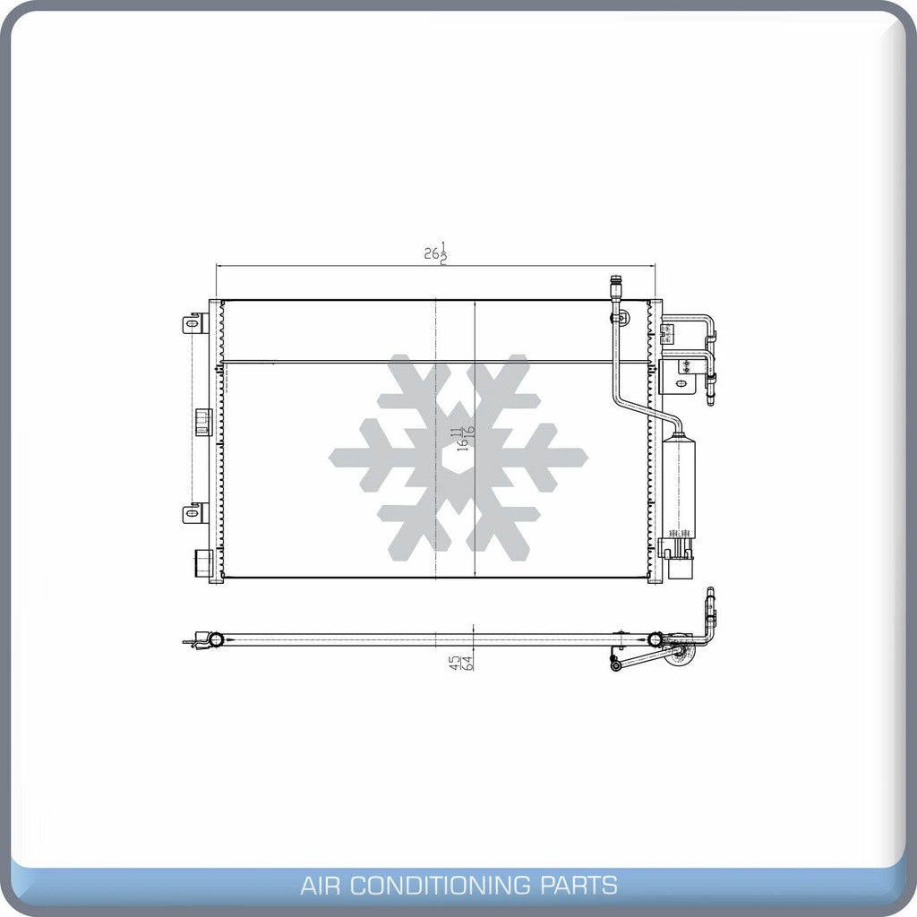 A/C Condenser for Ford Focus QL - Qualy Air