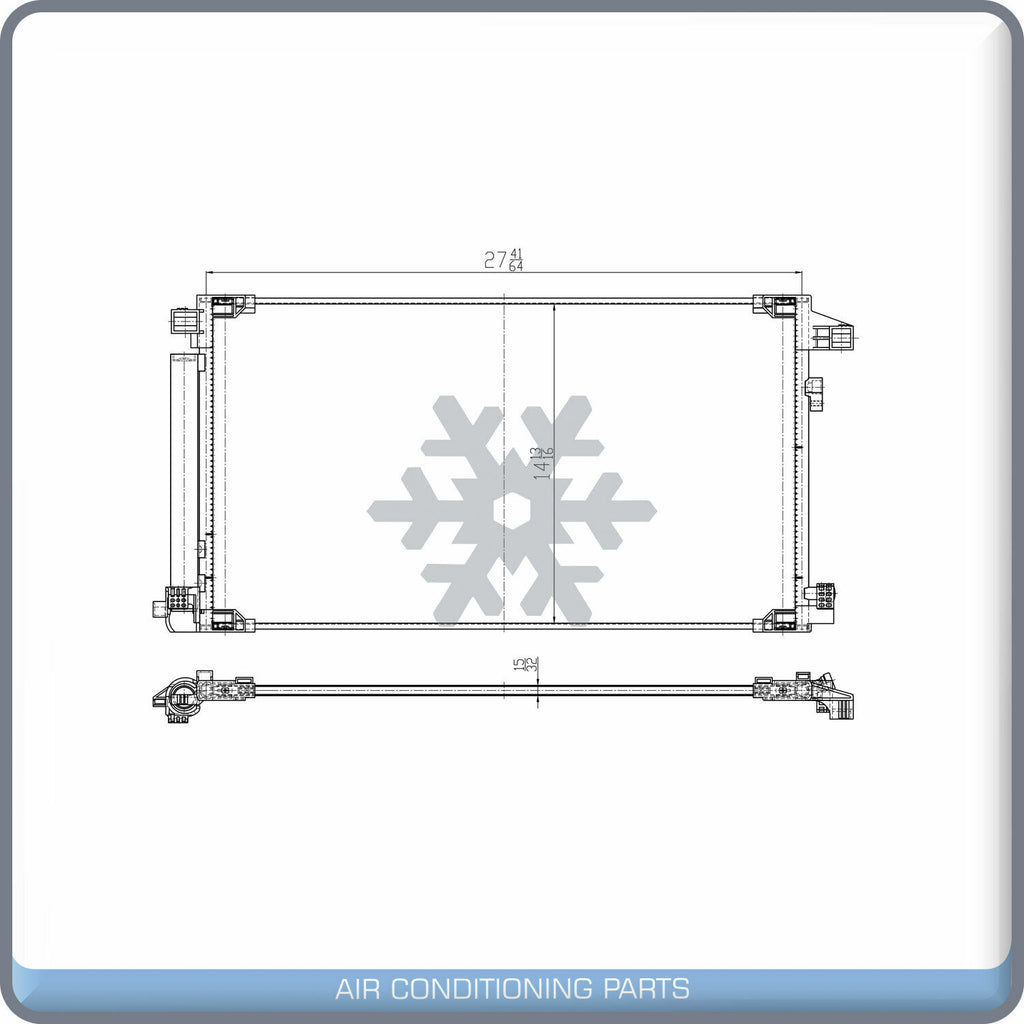 A/C Condenser for Toyota Prius QL - Qualy Air