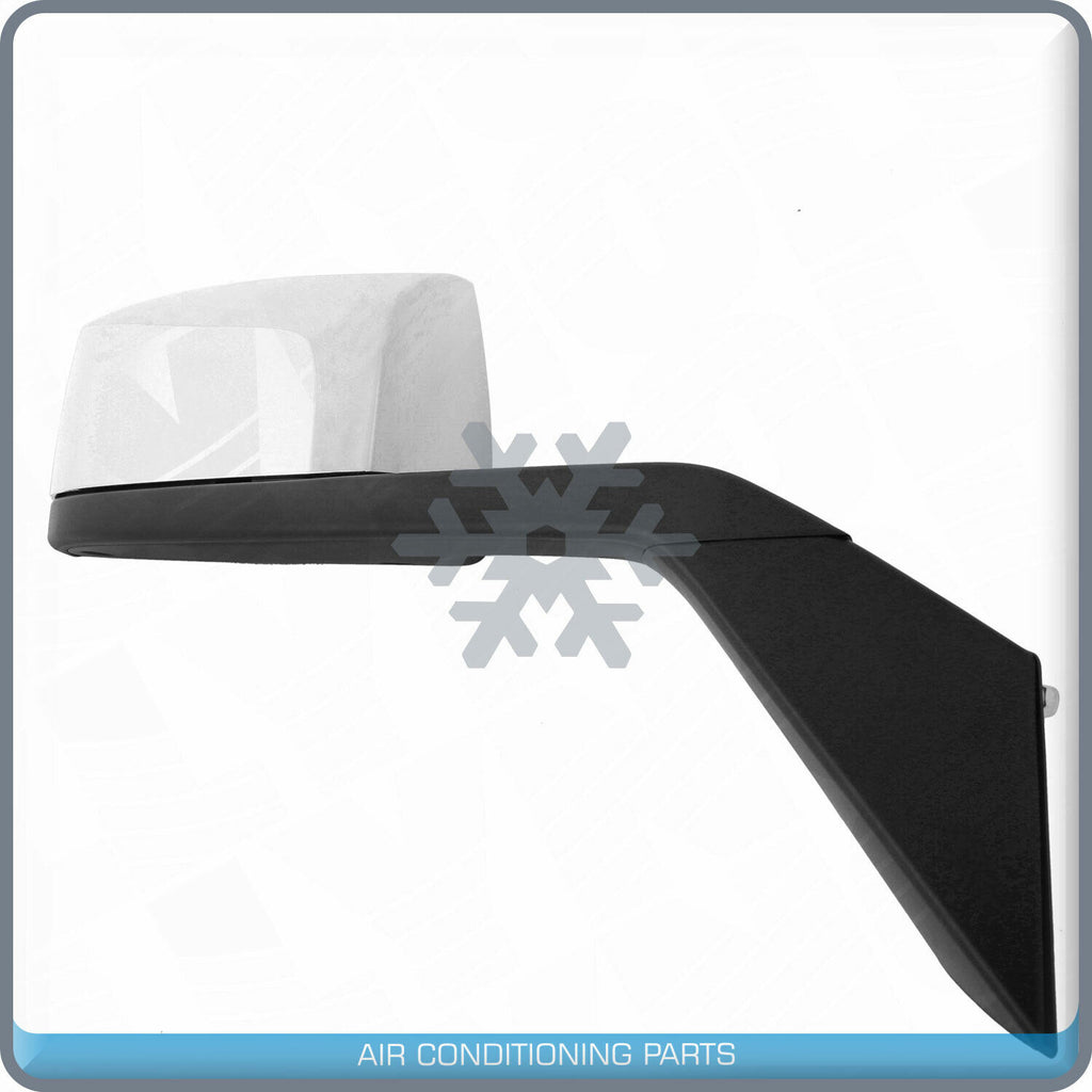 Chrome Hood Mirror Passenger Right Side Replacement fit 15-17 Volvo VNL VNM VNX - Qualy Air