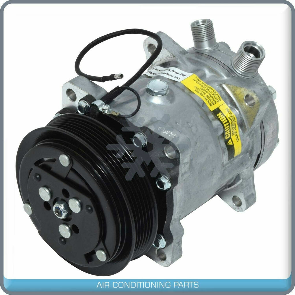 New A/C Compressor + Bracket fits Sanden SD508 & H14 Premium Line - Qualy Air