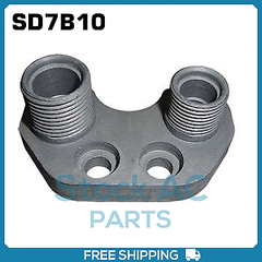 New A/C Compressor Adapter Fitting fits SD7B10 - 8/10 Vertical Exit