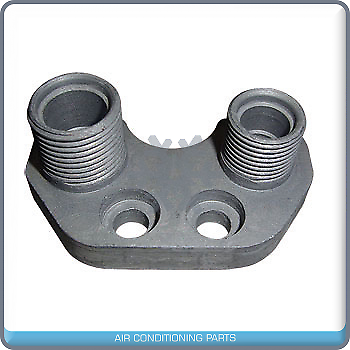 New A/C Compressor Adapter Fitting fits SD7B10 - 8/10 Vertical Exit - Qualy Air