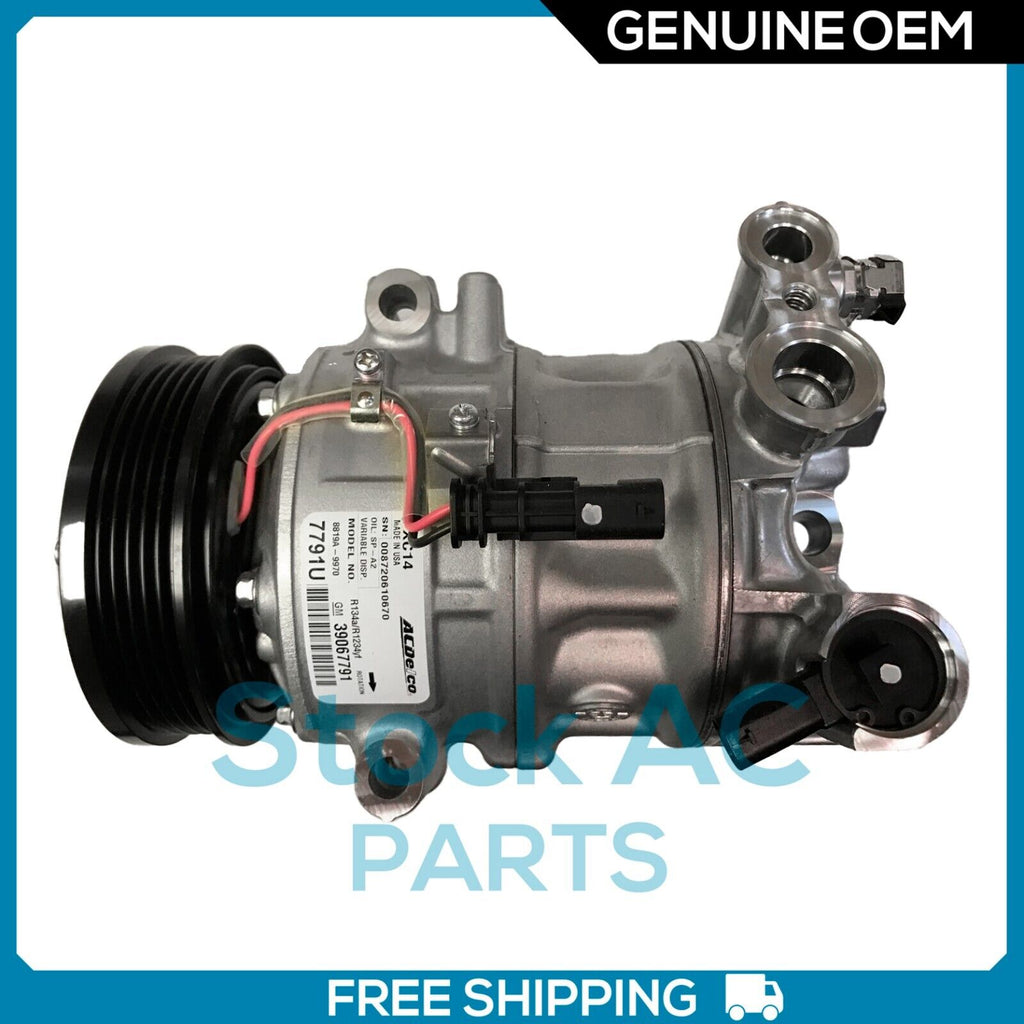 AC Compressor OEM Chevrolet Cruze 1.4L - 2012 2013 2014 2015 2016 2017 2018 2019 - Qualy Air