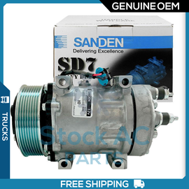 New OEM Truck Line A/C Compressor fits Ford F650 / F750 7.2L - 2004 to 2008 - Qualy Air