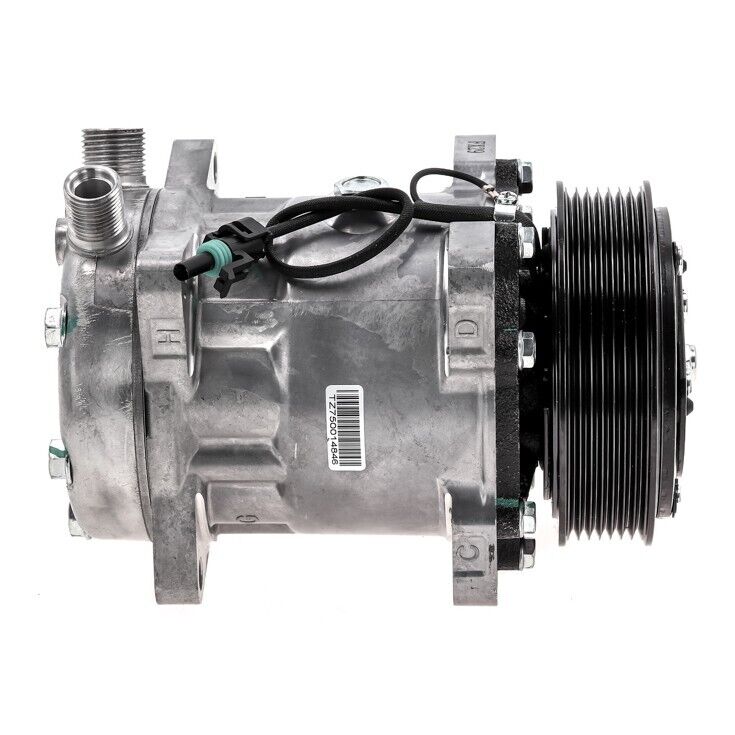 A/C Compressor model Sanden 4665 12V 7 Groove fits International 1652SC 89-2006 - Qualy Air