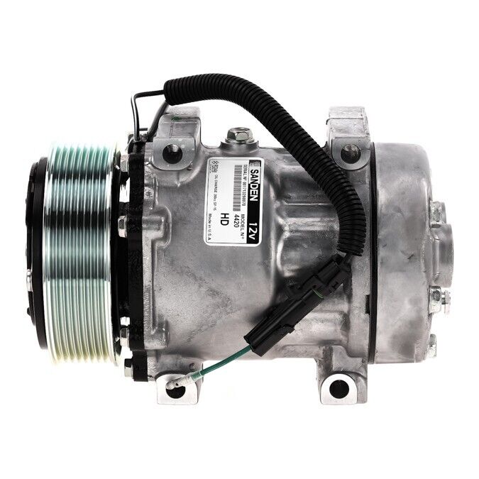 New OEM Sanden Flex AC Compressor w/Clutch - OE# 4028, 4310, 4420 QR - Qualy Air