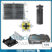 Cargar imagen en el visor de la galería, NEW A/C KIT CONDENSER, YORK TO SANDEN BRACKET, RECEIVER DRIER AND UNDER DASH - Qualy Air