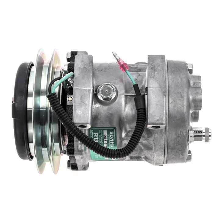 NEW OEM SANDEN A/C COMPRESSOR LINK-BELT / CASE / KOBELCO - OE# KHR3197 - Qualy Air