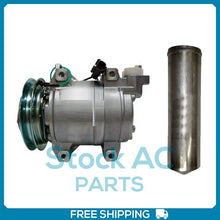 Cargar imagen en el visor de la galería, New A/C Compressor + Receiver drier fits John Deere 200DLC - DKS15CH OE# 4621589 - Qualy Air