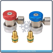 Cargar imagen en el visor de la galería, High/Low Adjustable AC R134a Quick Coupler Connector Adapter 1/4" SAE - Qualy Air