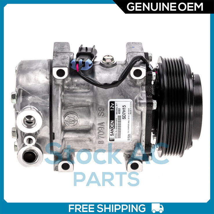 New OEM A/C Compressor for Kenworth T660, T800/ Peterbilt 387 - OE# 4080 QR - Qualy Air