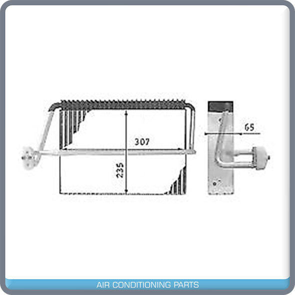 New A/C Evaporator Core for BMW E300,320,430 E55 AMG - CM688057 / 2108300958 - Qualy Air