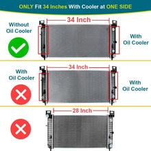 Cargar imagen en el visor de la galería, New Radiator for Chevy Silverado 1500 GMC Yukon Cadillac Escalade 4.8 5.3 6.0L - Qualy Air