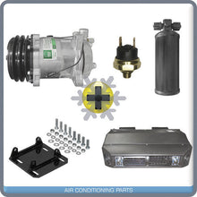 Load image into Gallery viewer, NEW A/C KIT COMPRESSOR WITH YORK TO SANDEN MOUNT DRIER + UNDER DASH + SWITCH - Qualy Air