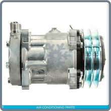 Cargar imagen en el visor de la galería, A/C Compressor fits Peterbilt / Caterpillar - 3406 Engine - REF 206RD413M OEM - Qualy Air