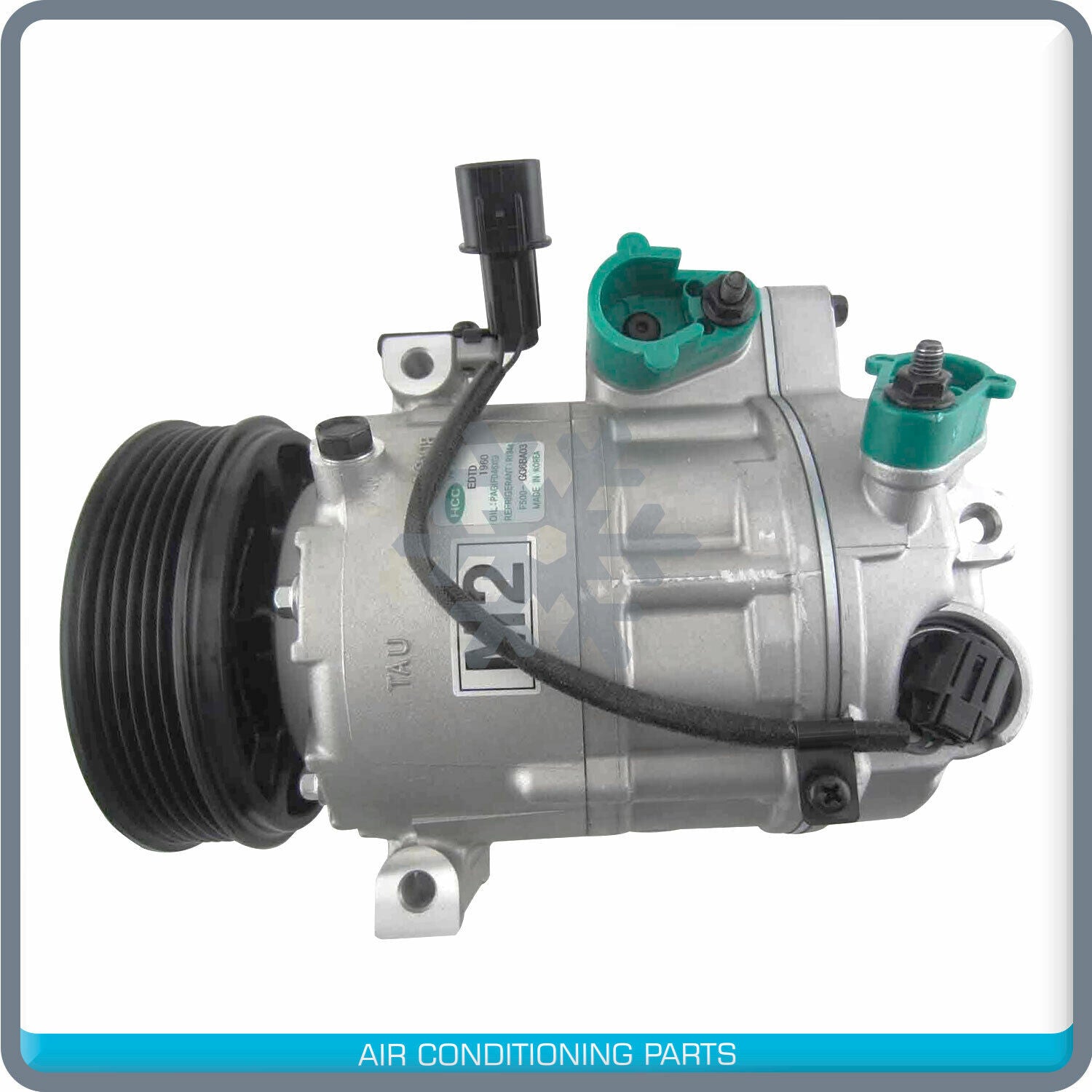 New OEM AC Compressor for Hyundai Genesis, Equus - 2009 to 2013 - OE# 977013M100 - Qualy Air