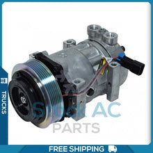 Cargar imagen en el visor de la galería, A/C Compressor SD7H15 for Freightliner / Kenworth / Peterbilt QR - Qualy Air
