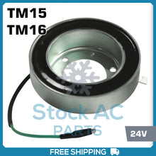 Cargar imagen en el visor de la galería, New A/C Compressor Coil Tama &amp; Seltec TM15, M16 - 24V - Qualy Air