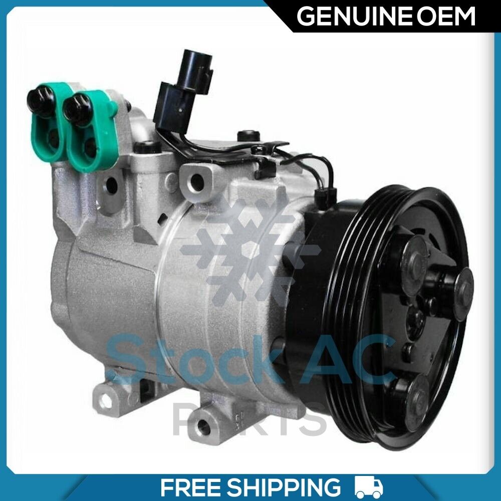 New OEM A/C Compressor for Hyundai Accent 1.5L - 1993 to 2003 - OE# 9770125000 - Qualy Air