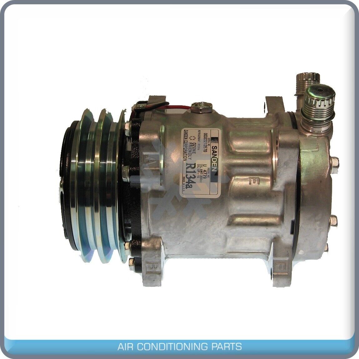 A/C Compressor OEM Sanden SD7H15 for Kenworth C500, C540, C550, K100, K100... QR - Qualy Air