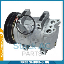 Cargar imagen en el visor de la galería, NEW A/C COMPRESSOR FITS JOHN DEERE / HITACHI / KENKI ALL MODELS - Qualy Air