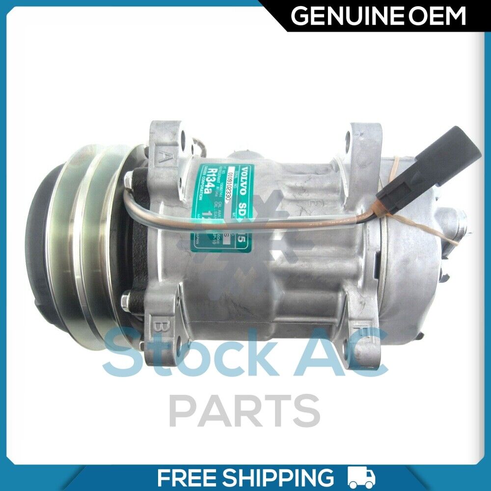 New OEM A/C Compressor fits Volvo BL60B - OE# VOE15082744 - Qualy Air