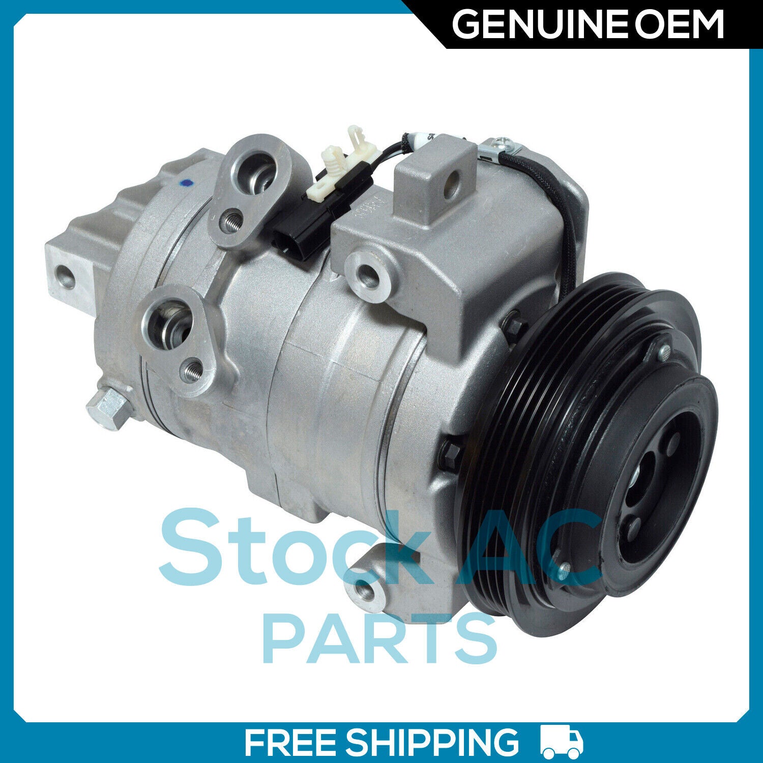 New OEM A/C Compressor for Ford Mustang 3.7L - 2011 to 2014 - OE# BR3Z19703A QR - Qualy Air