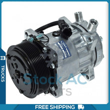Cargar imagen en el visor de la galería, A/C Compressor for Freightliner 114SD, Argosy / NAVISTAR 1000, 2000, 4000,... QU - Qualy Air