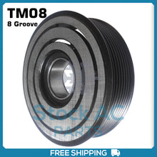 Cargar imagen en el visor de la galería, New A/C Compressor Pulley Seltec TM08,TM13,TM14,TM15,TM16 - 8 Groove - Qualy Air