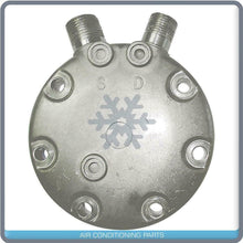 Cargar imagen en el visor de la galería, New AC Compressor Back Cover 8/10 Vertical Exit fits Sanden SD7H15 - Qualy Air