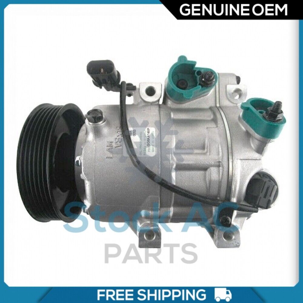 New OEM A/C Compressor fits Hyundai Genesis 3.8L - 2009 to 2013 - OE# 977013M001 - Qualy Air