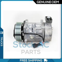A/C Compressor OEM Sanden SD7H15 for Kenworth / Peterbilt QR