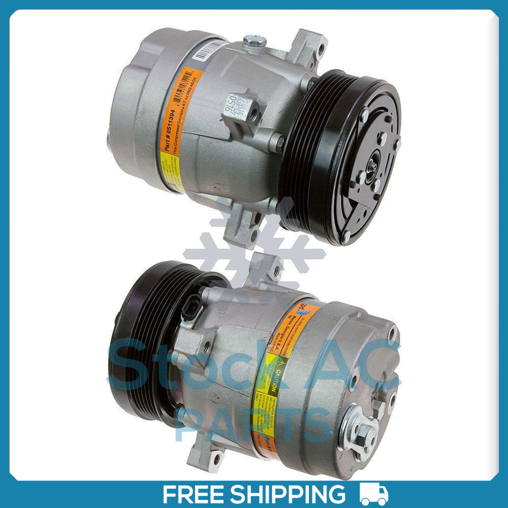 New A/C Compressor for Chevy S10 / GMC Sonoma Isuzu Hombre 2.2L - 1998 to 2003 - Qualy Air